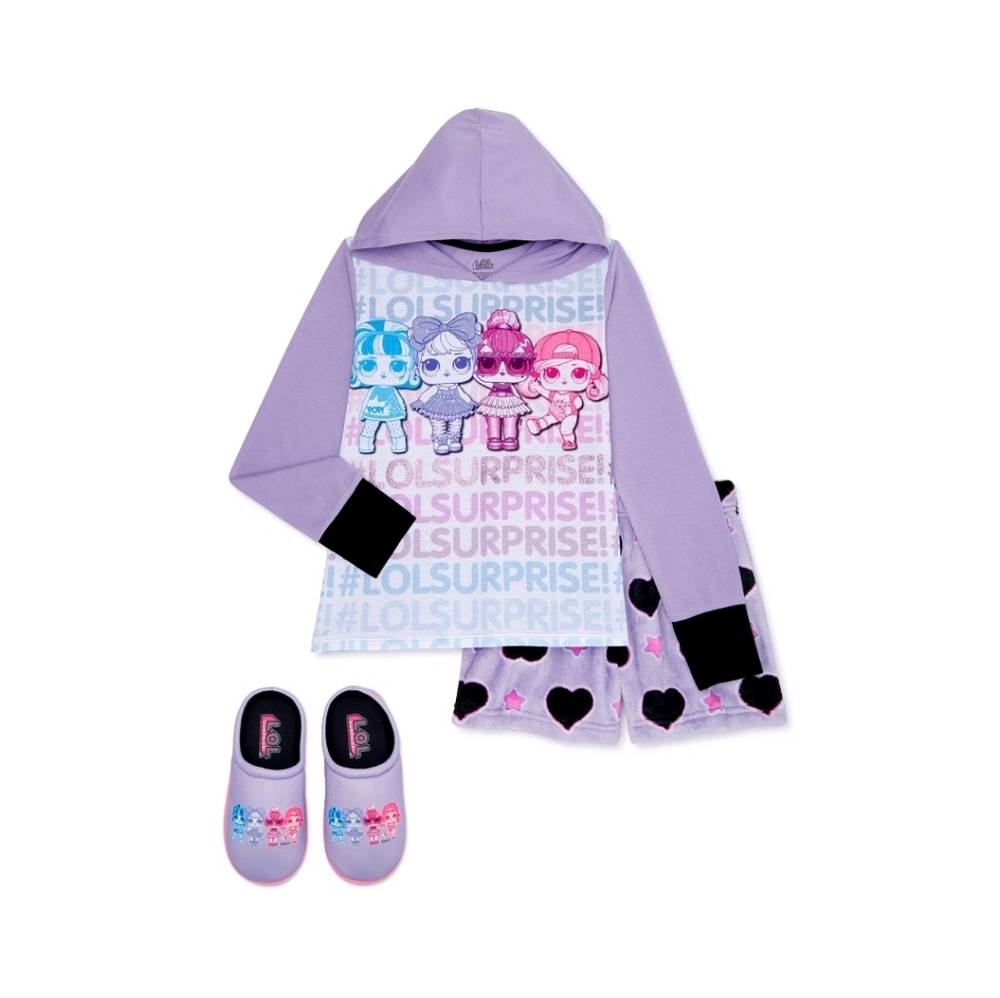NWT LOL 3 PIECE PJ SET COZY SHORTS